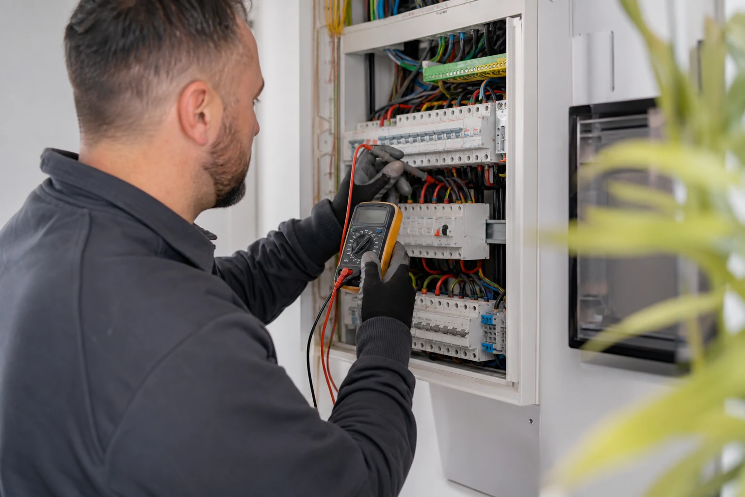 Contrôle du tableau électrique par un professionnel Contrôle du tableau électrique par un professionnel